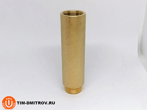 Латунная удлинительная гайка 80 мм TIM 1/2&quot;, резьба внутр./наруж., SFM022D-80