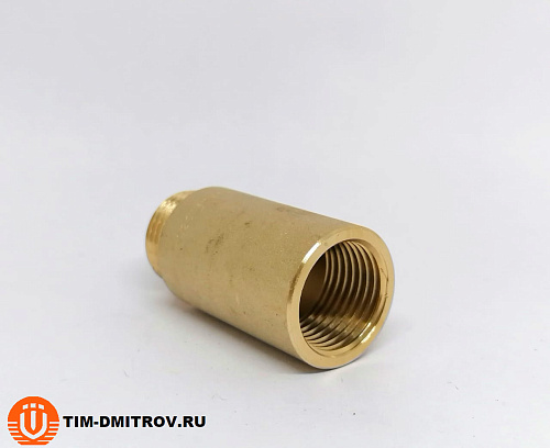 Латунная удлинительная гайка 40 мм TIM 1/2&quot;, резьба внутр./наруж., SFM022D-40