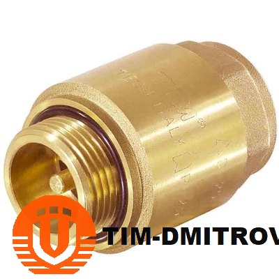 Обратный клапан с металлическим штоком с уплотнительным кольцом для насосной станции TIM, 1&quot; внутренняя - наружная,JH-1012B