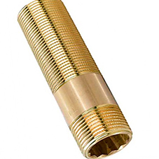 Латунный ниппель удлинительный TIM 1/2" х 1/2" 50 мм, резьба наруж./ наруж.,SM022D-50