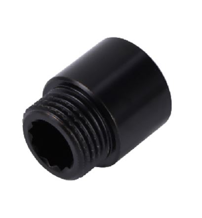 Удлинительная гайка. черная 1/2"г/ш-50 мм, SFM022-50B