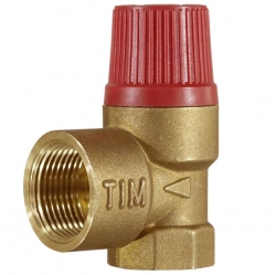 Предохранительный клапан, красный колпачок, 6 бар, 1/2&quot; г-г, BL22FF-K-6 bar