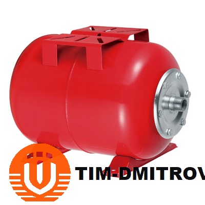 Мембранный расширительный бак для систем горячего водоснабжения и отопления TIM, 24Л,HC-24LD
