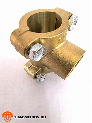 Врезка в трубу (водоотвод) латунная TIM 3/4" х 1/2" х 3/4",арт.ST323