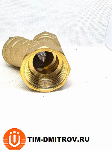 Фильтр косой TIM с сеткой 400 мкм, 1" внутренняя - внутренняя,BL5802