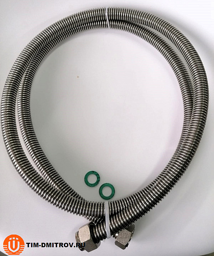 Сильфонный шланг для газа г-г 3/4&quot;,TIM, 50см C-G36-5