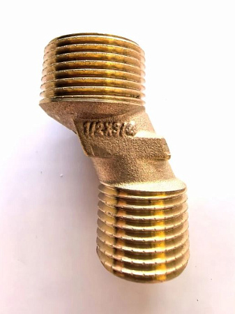 Эксцентрик латунный TIM 1/2" х 3/4", резьба наруж./наруж.,SLM023
