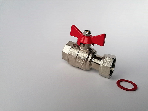 Кран шаровой с накидной гайкой  1/2&quot;*3/4&quot; г, арт.BV209-C23FN