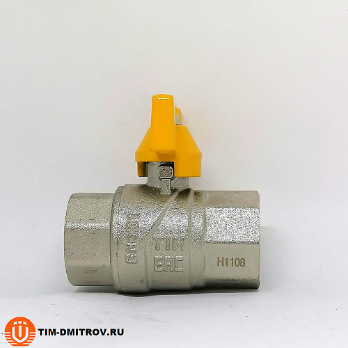 Кран шаровой для газа TIM DE113H ВР-ВР 3/4&quot; бабочка