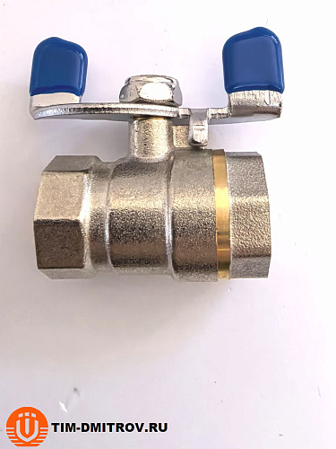 Кран шаровой эконом класса 3/4" г-г бабочка TIМ V03FF-1