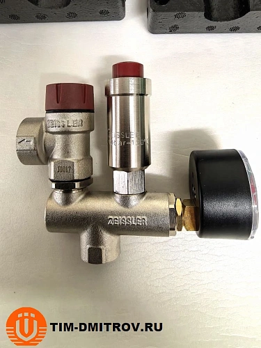 Группа безопасности котла 1/2", латунь,до 50 кВт  с термоизоляцией, ZSg.414.0104N