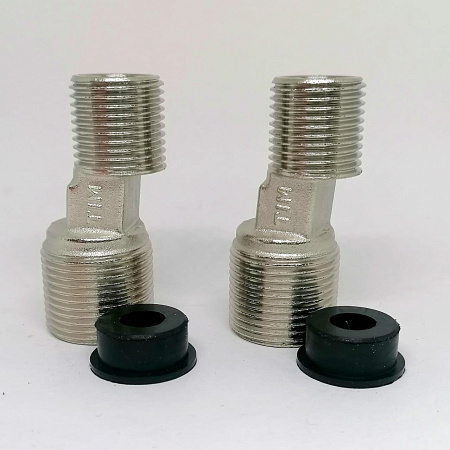 Эксцентрик никелированный 3/4&quot;*1/2&quot; ш-ш TIM для подключения смесителя, в блистере TIM SLM023N