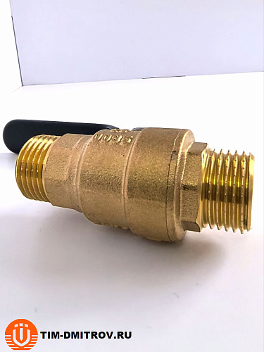 Кран шаровой TIM (рычаг), 1/2" Ш-Ш,DE1203