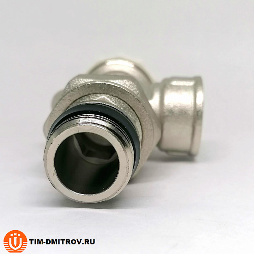 Клапан радиаторный осевой с кольцевым уплотнением полусгона 1/2 (ZEISSLER), RVA401.02