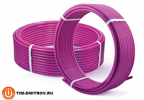 Сшитый полиэтилен PE-Xb, диаметр Ø 16* 2.2,фиолетовый  TPEX1622-500 Pink