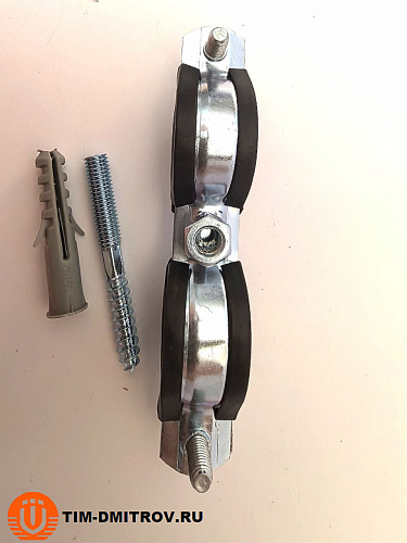 Двойной хомут для труб 3/4"  (25-29 мм), TIM203