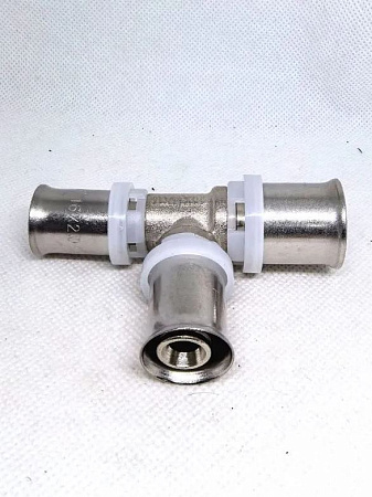 Пресс-фитинг. Тройник никелированный  20*16*16, арт.F-T201616N