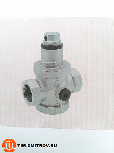 Редуктор давления под манометр 1 1/2", никелированная латунь, TIM BL2806B