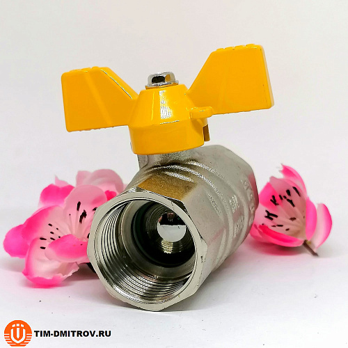 Кран шаровой для газа TIM DE113H ВР-ВР 3/4&quot; бабочка