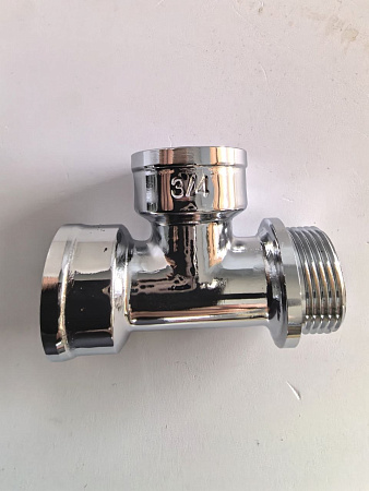 Хромированный тройник латунный TIM 3/4"x3/4"x3/4",K-TMFF333