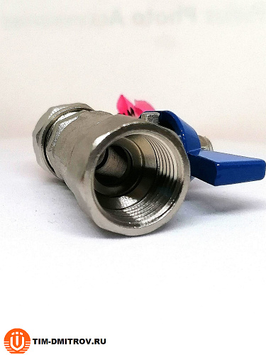 Кран шаровой ручка-бабочка цанга-вр 16x1/2" ,арт.BV206-02FN