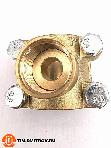 Врезка в трубу (водоотвод) латунная TIM 1" х 3/4" х 1", арт. ST434