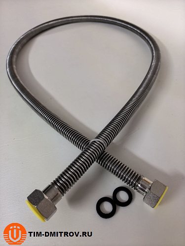 Сильфонный шланг для газа г-г 3/4",TIM, 150см C-G36-15