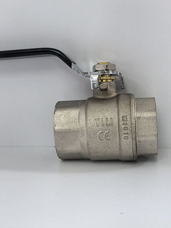 Кран шаровой никелированный 11/4" г-г рычаг TIM DE1210X