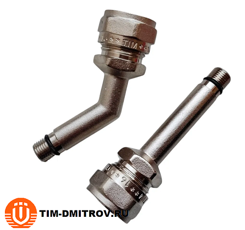 Жесткая подводка для смесителя 16-ц* M10 TIM ,арт.C-KM1610