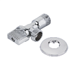 Кран угловой с отражателем хромированный 1/2*3/4, арт.BL5834A