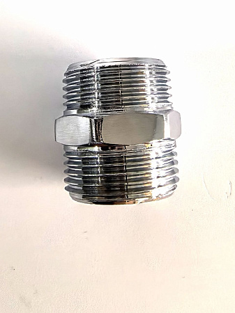 Ниппель хромированный 3/4"x3/4", K-SM033