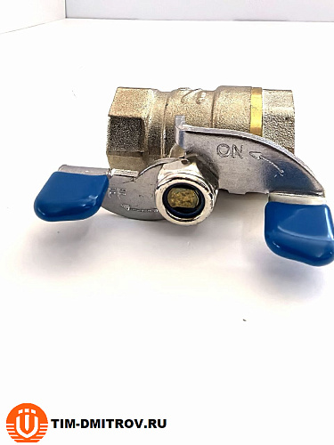 Кран шаровой эконом класса 1/2" г-г бабочка TIМ V02FF-1