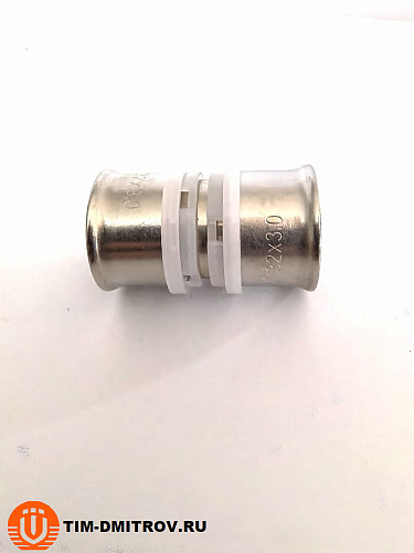 Пресс-фитинг Муфта никелированная 32*32, F-S3232N