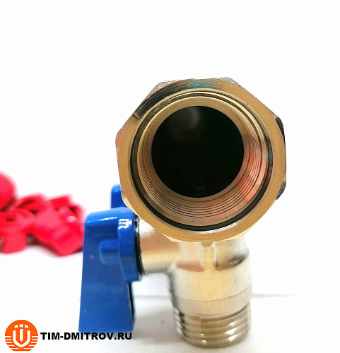 Коллектор распределительный Tim 3/4&quot;, 6 выходов 1/2&quot; под &quot;конус&quot;, с шаровыми кранами, латунь,MV-3/4-N-6