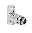 Запорный радиаторный клапан , 1/2" ВР-НР, угловой,хромированный, арт.ZSv.213.02CP