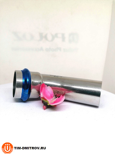 Однораструбный пресс-угольник 45° из нержавеющей стали 28*28 ZTI.558.002828