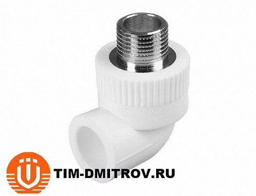 PPR Угольник комбинированный НР L25*3/4M Tpp3036.0.02503s