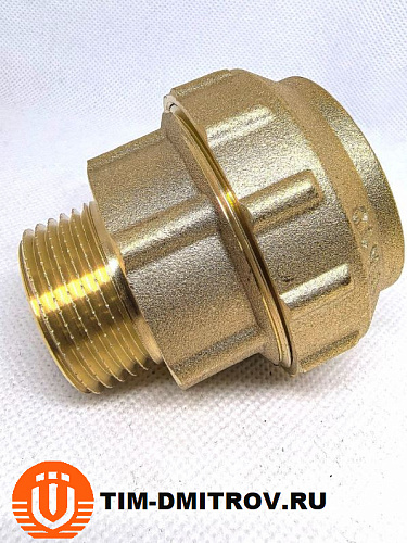 Муфта с наружной резьбой для труб ПНД 40*1" ,ZSr.151.024006