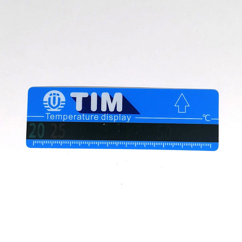 Термометр-полоска на коллекторах обратки (синий), TIM, M323-2