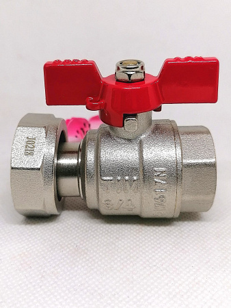 Кран шаровой с накидной гайкой  3/4*1 г, арт.BV209-C34FN