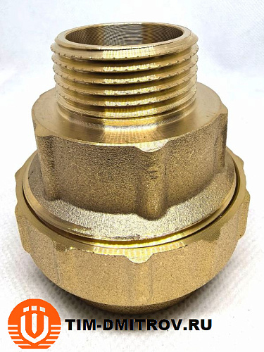 Муфта с наружной резьбой для труб ПНД 40*1" ,ZSr.151.024006