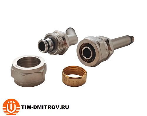 Жесткая подводка для смесителя 16-ц* M10 TIM ,арт.C-KM1610