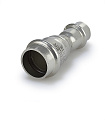 Двухраструбная пресс-муфта из нержавеющей стали  22*18mm ZTI.503.002218