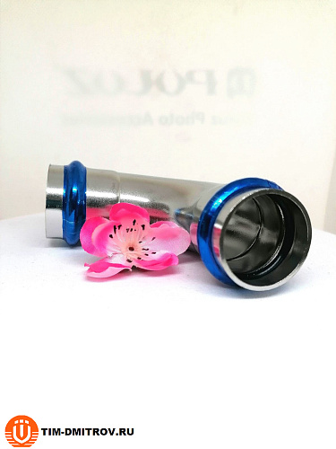 Двухраструбный пресс-угольник из нержавеющей стали 90° 28*28 мм ZTI.551.002828