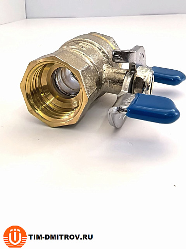 Кран шаровой эконом класса 1/2" г-г бабочка TIМ V02FF-1