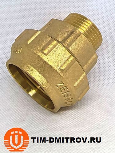 Муфта с наружной резьбой для труб ПНД 40*1" ,ZSr.151.024006