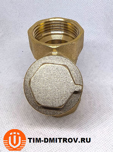 Фильтр косой TIM с сеткой 400 мкм, 1" внутренняя - внутренняя,BL5802