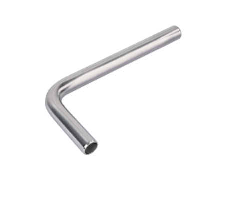 Отвод безраструбный 90° нержавеющая сталь  15 * 100 * 600 мм, ZTI.560.151060