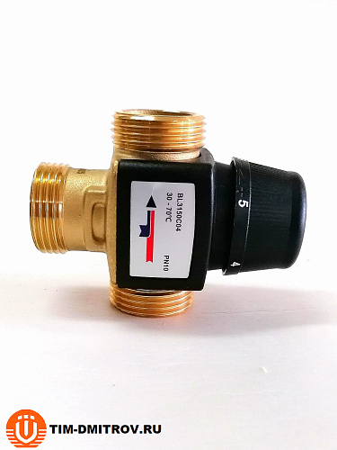 Термостатический смесительный клапан Zeissler 1 НР 30-70°С KVs 3.2, BL3150C04