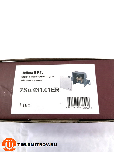 Регулировочный короб ZEISSLER Unibox E RTL Ограничение температуры обратного потока 3/4&quot;, артикул ZSu.431.01ER